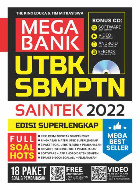 Mega Bank UTBK SBMPTN Saintek 2022 - Penerbit CMedia
